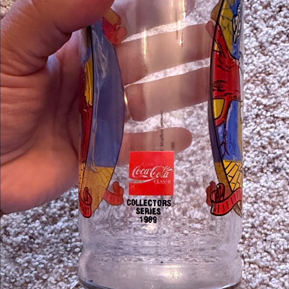 vintage 1989 Coca Cola wizard of oz drinking glass set - Picture 3 of 10